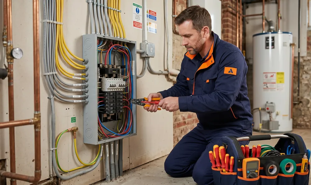 Electrical work by Anchor Home Repair in Akko